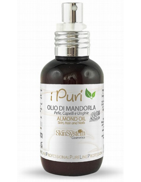 SkinSystem i PURI keha-, juuste- ja küünteõli (mandliõli) 100ml