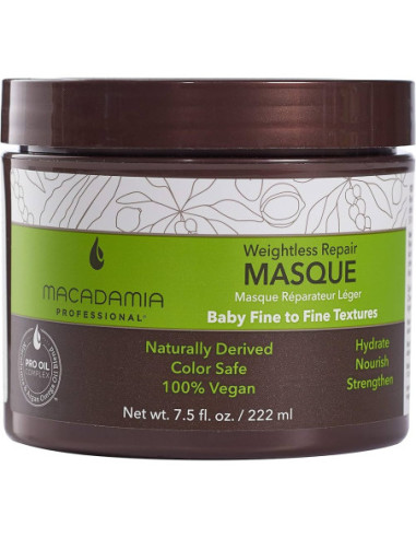 MACADAMIA Kaalutu taastav mask 222ml