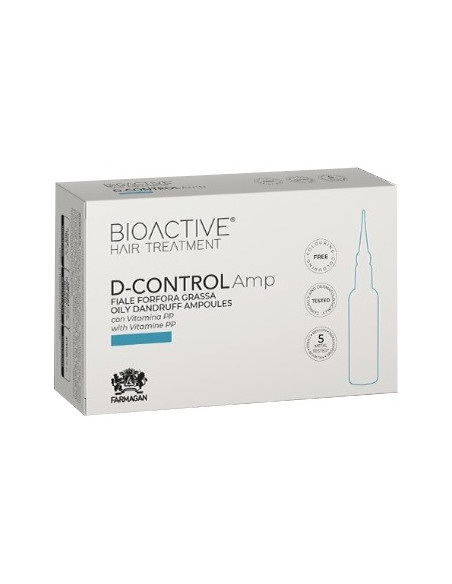 BIOACTIVE D-CONTROL Trikoloogiline lahus-šokkteraapia rasuse kõõma vastu 10*7,5ml