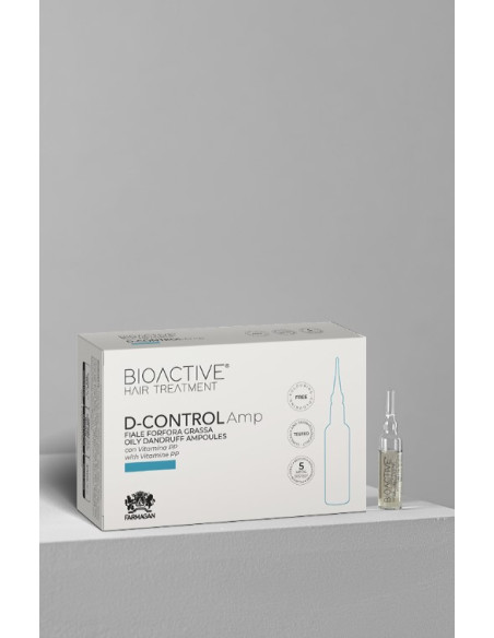 BIOACTIVE D-CONTROL Trikoloogiline lahus-šokkteraapia rasuse kõõma vastu 10*7,5ml