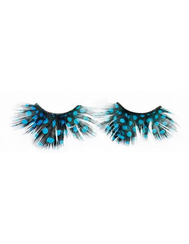 Kunstripsmed Crazy Plume pois bleu /...