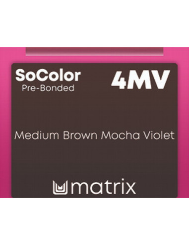 SOCOLOR Pre-Bonded Permanenta Matu krāsa 4MV 90ml