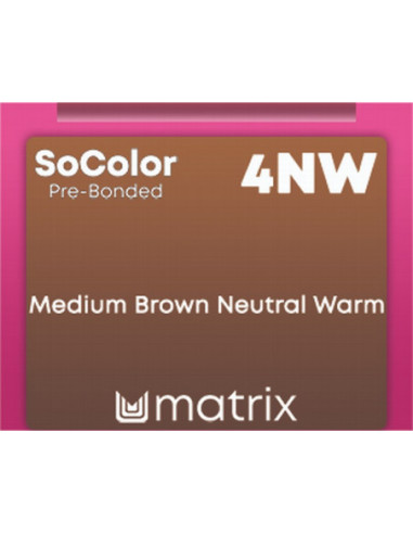 SOCOLOR Pre-Bonded Permanentā matu krāsa 4NW 90ml