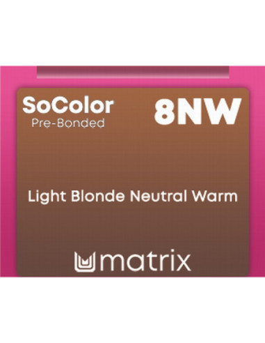 SOCOLOR Pre-Bonded Permanentā matu krāsa 8NW 90ml