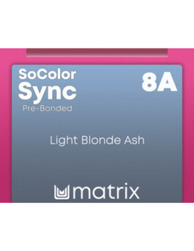 SOCOLOR SYNC Pre-Bonded Tonejoša Matu krāsa 8A 90ml