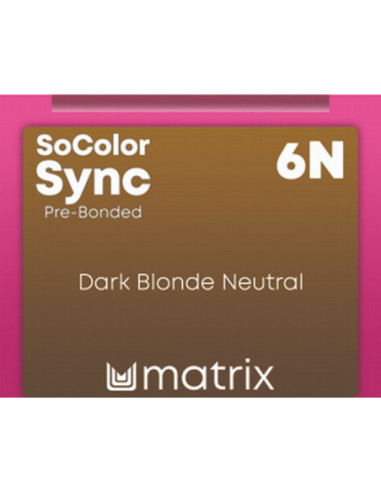 SOCOLOR SYNC Pre-Bonded Tonējošā matu krāsa 6N 90ml