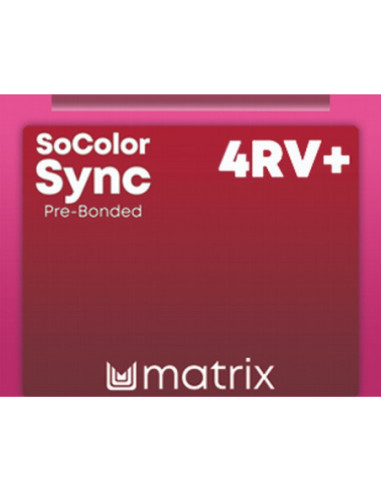 SOCOLOR SYNC Pre-Bonded Tonejoša Matu krāsa 4RV+ 90ml