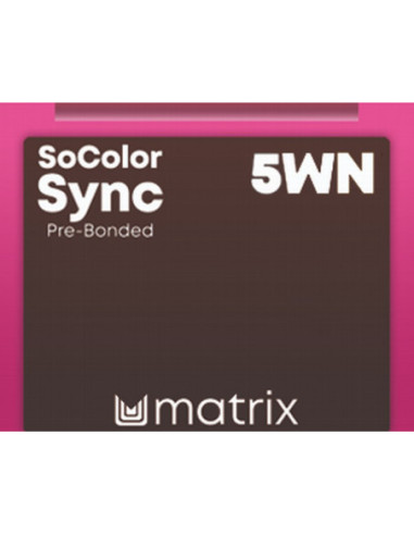 SOCOLOR SYNC Pre-Bonded Tonējošā matu krāsa 5WN 90ml