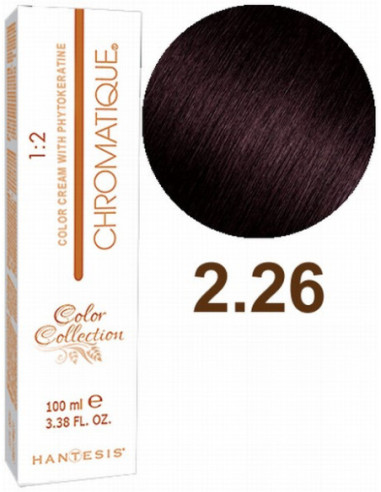 HANTESIS Hair color CHROMATIQUE 2.26 Darkest Violet Brown 100ml