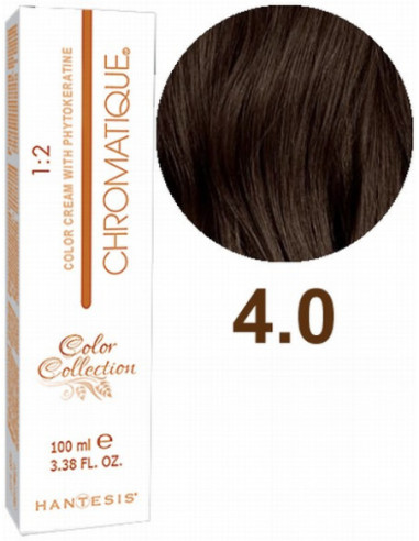 HANTESIS Hair color CHROMATIQUE 4.0 Brown 100ml