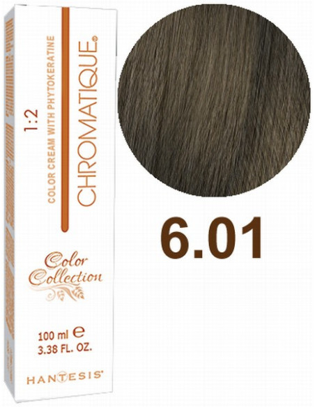HANTESIS juuksevärv CHROMATIQUE 6.01 Naturaalne tume tuhkblond 100ml
