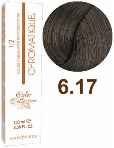 HANTESIS Hair color CHROMATIQUE 6.17 Teak's dark blond 100ml