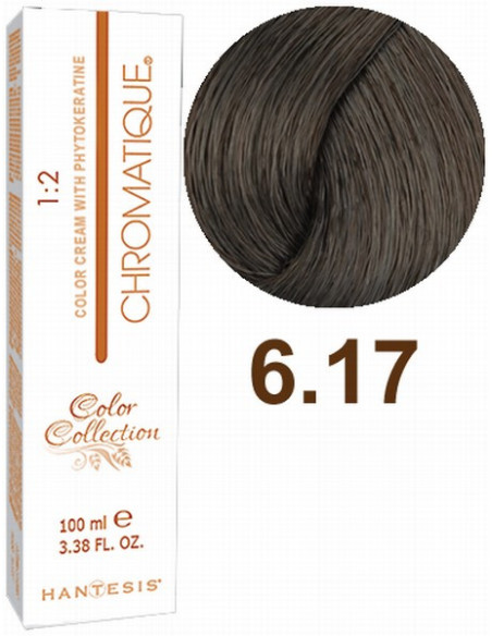 HANTESIS juuksevärv CHROMATIQUE 6.17 Tiikpuu tumeblond 100ml