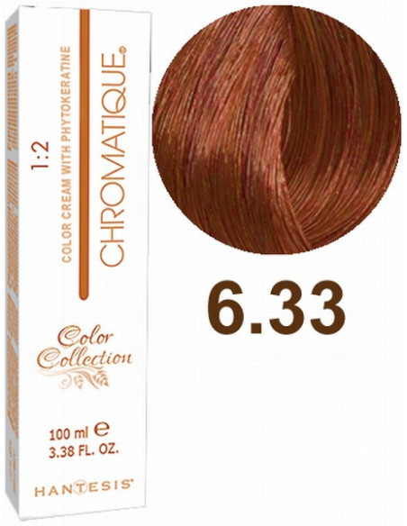HANTESIS juuksevärv CHROMATIQUE 6.33 Tumeblond konjak 100ml