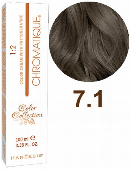 HANTESIS juuksevärv CHROMATIQUE 7.1 Tuhkblond 100ml