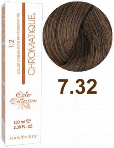 HANTESIS Hair color CHROMATIQUE 7.32 Caramel Blonde 100ml