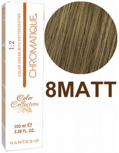 HANTESIS Hair color CHROMATIQUE 8MATT Light Matt Blonde 100ml
