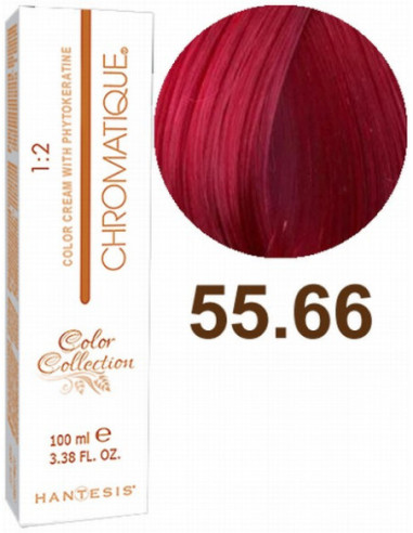 HANTESIS Hair color CHROMATIQUE 55.66 Light Cherry Red Chestnut 100ml