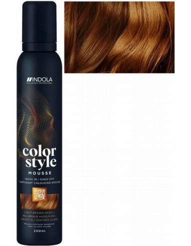 INDOLA COLOR STYLE MOUSSE Helepruun...