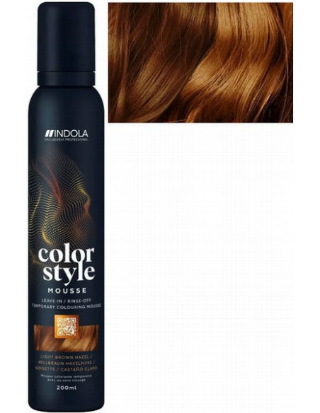 INDOLA COLOR STYLE MOUSSE Helepruun sarapuu tooniv juuksevaht 200ml