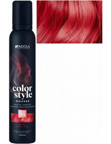 INDOLA COLOR STYLE MOUSSE Punane...