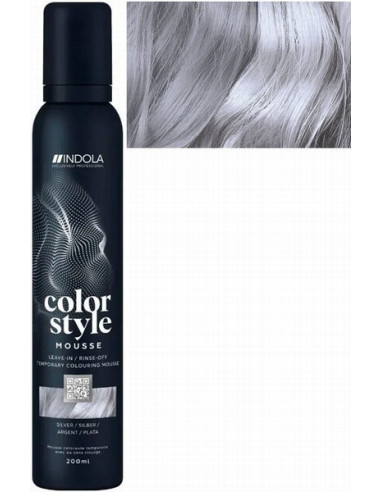 INDOLA COLOR STYLE MOUSSE Hõbedane...
