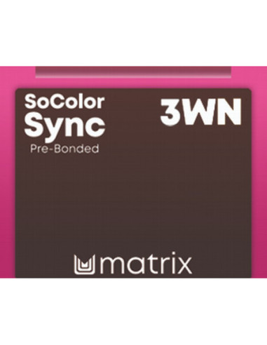 SOCOLOR SYNC Pre-Bonded Tonējošā matu krāsa 3WN 90ml