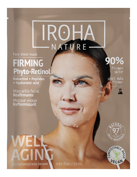 IROHA NATURE Bakuchiol siluv näomask elastsuse/pinguluse suurendamiseks 23ml