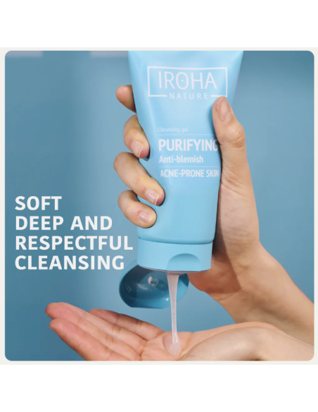 IROHA NATURE ACNE PRONE puhastav geel salitsüülhappega aknele kalduvale nahale 150ml