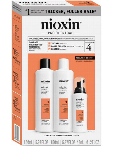 NIOXIN SYSTEM NR. 4 komplekt värvitud...