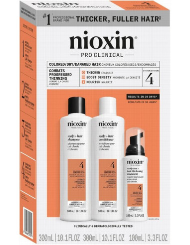 NIOXIN SYSTEM NO. 4 komplekt värvitud...