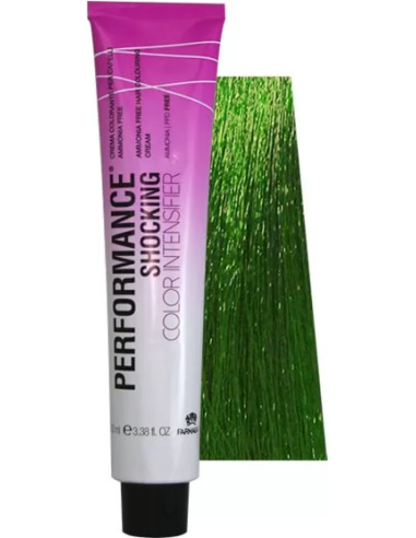 PERFORMANCE SHOCKING COLOR Hair color Intensifier Green, without ammonia 100ml