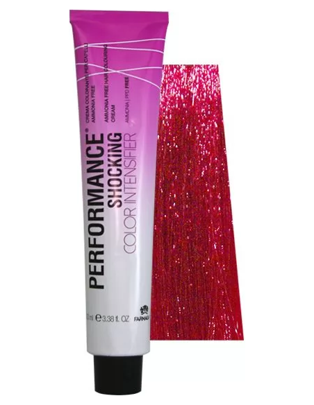 PERFORMANCE SHOCKING COLOR Juuksevärvi intensiivistaja punane, ammoniaagivaba 100ml