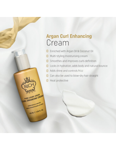 RICH Pure Luxury ARGAN lokkis juustele mõeldud kreem 120ml
