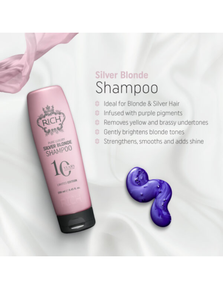 RICH Pure Luxury hõbeblond šampoon 250ml