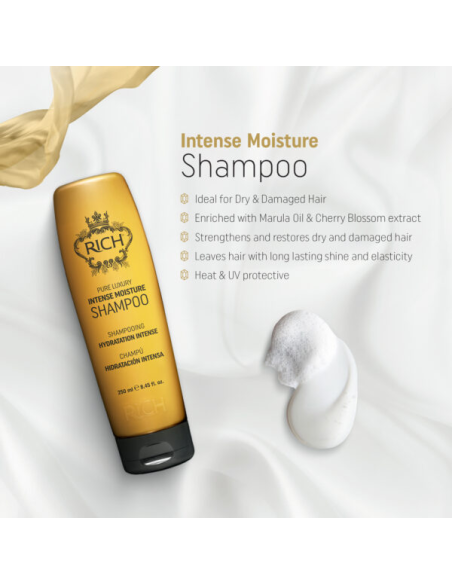 RICH Pure Luxury INTENSIIVNE NIISUTUS Intensiivselt niisutav šampoon 250ml