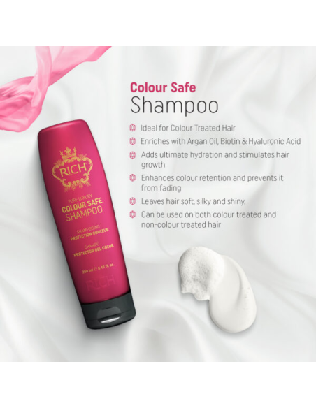 RICH Pure Luxury COLOR SAFE šampoon värvitud juustele 250ml