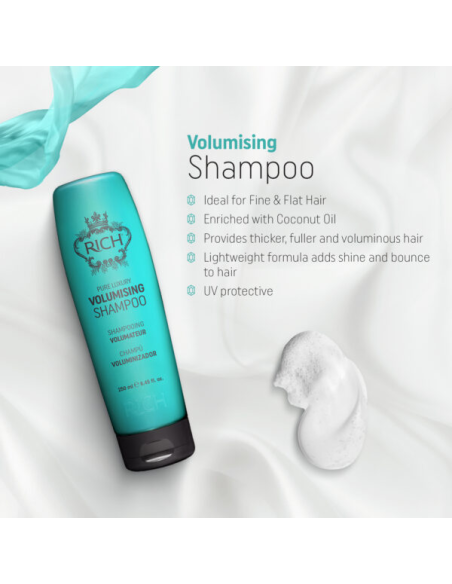 RICH Pure Luxury volüümi andev šampoon juuste volüümi andmiseks 250ml