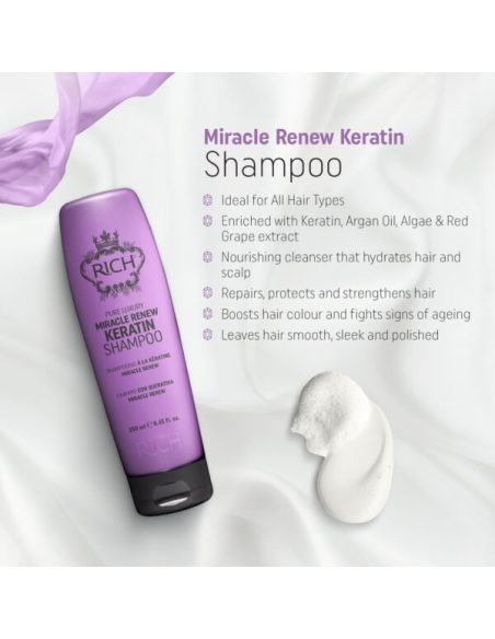 RICH Pure Luxury MICAL RENEW KERATIN taastav CC šampoon 250ml