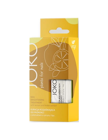 JOKO PLANTS FOR NAILS sidrunhappega küünelakk, valgendava toimega 11ml