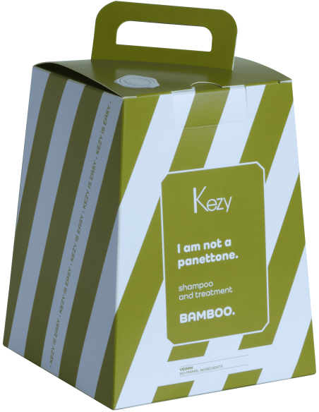 KEZY komplekt õhukestele juustele BAMBOO (šampoon 385ml + õli 100ml)
