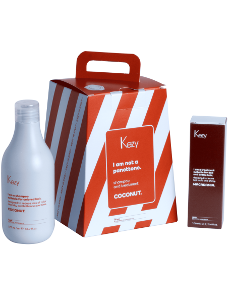 KEZY värvitud juuste hoolduskomplekt COCONUT (šampoon 385ml + õli 100ml)