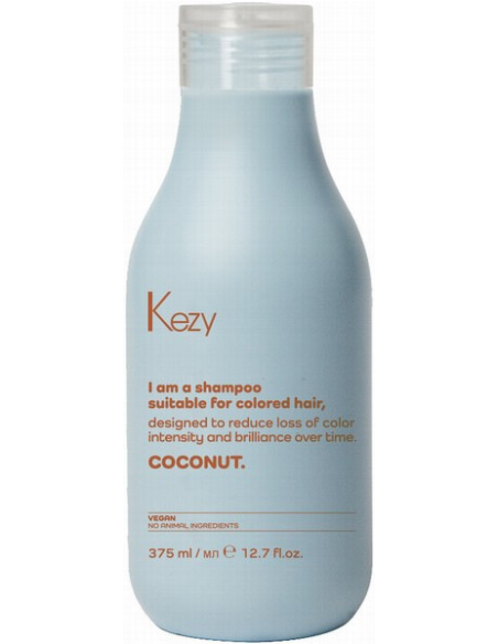 KEZY värvitud juuste hoolduskomplekt COCONUT (šampoon 385ml + õli 100ml)