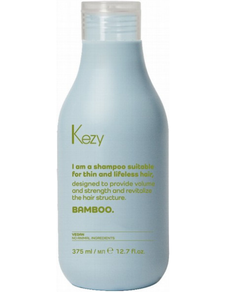 KEZY komplekt õhukestele juustele BAMBOO (šampoon 385ml + õli 100ml)