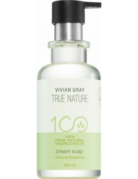 TRUE NATURE kreemjas käteseep (tsitruse ja bergamot) 300ml