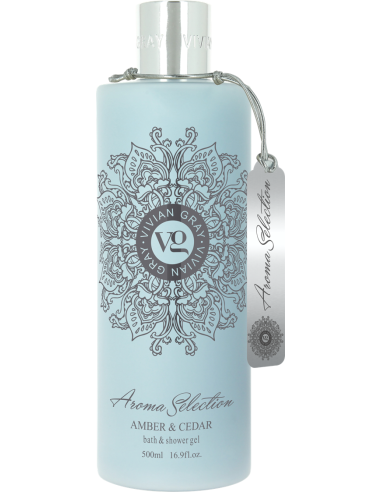 Aroma Selection Shower Gel, Amber / Cedar 500ml