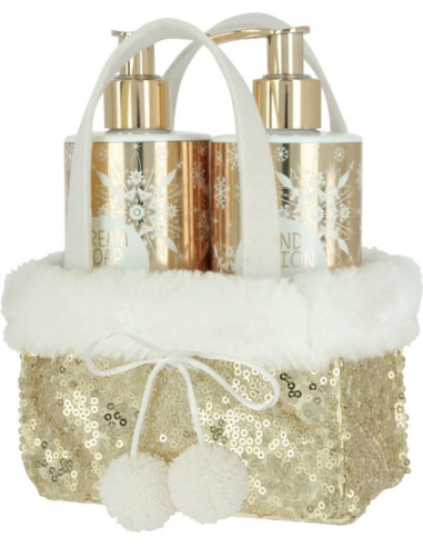 CHRISTMAS Golden Glittering Set soap and hand lotion 2*250ml