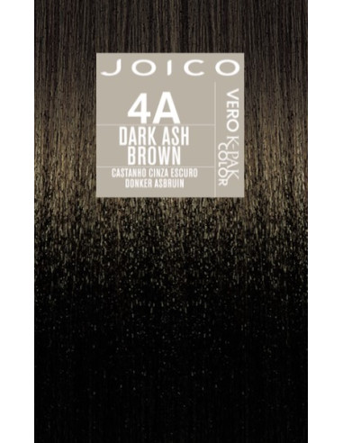 JOICO Vero-K 4A - Dark Ash Brown noturīga matu krāsa 74ml