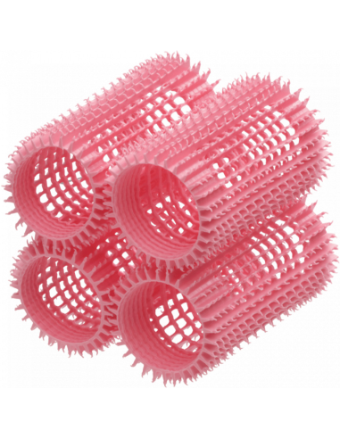 OLIVIA GARDEN NITE CURL Hair Rollers, Pink, Pack of 4, Ø4cm