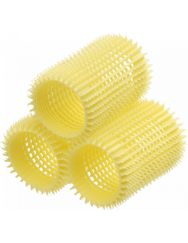 OLIVIA GARDEN NITE CURL Hair Rollers, Yellow, Pack of 3, Ø4,5cm